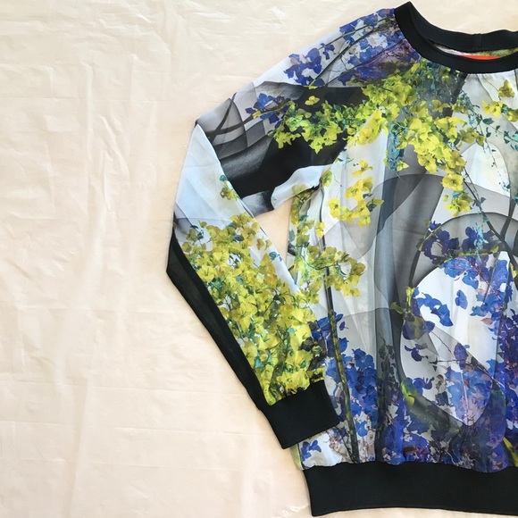 CLOVER CANYON Space Garden Chiffon Top - Picture 6 of 14